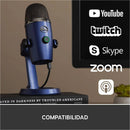 Micrófono Blue Yeti Nano Condensador Omnidireccional color shadow greyS