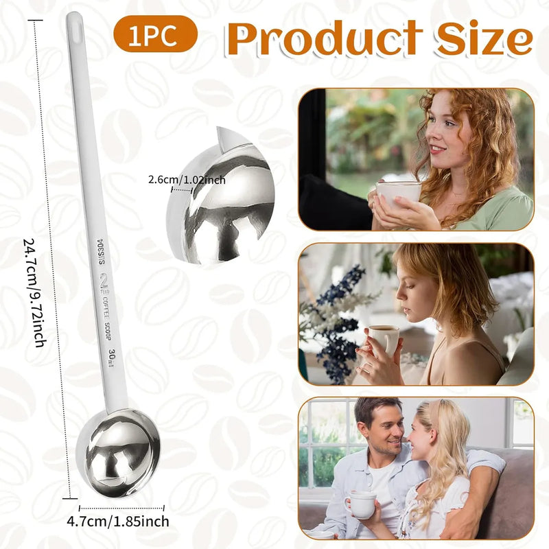 Cucharón De Café Automático De Acero Inoxidable 30ml