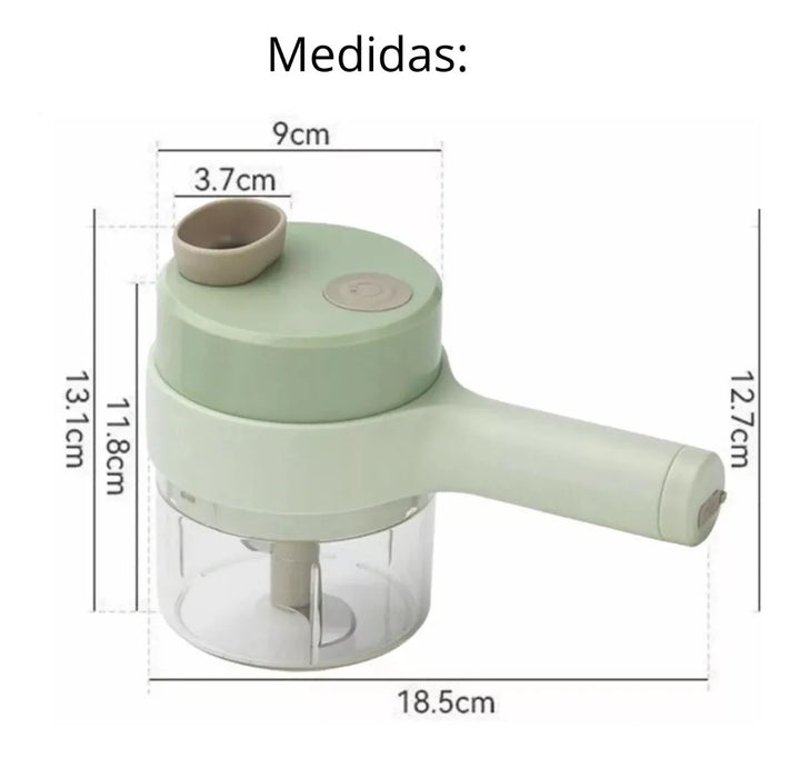 Cortadora Eléctrica Multifuncional De Verduras 4 En 1