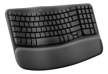 Teclado Logitech Bluetooth Wave Keys For Business Español Color Negro Ergo Series