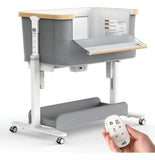 Moisés Mecedor Eléctrico Para Bebé 3 Velocidades Gris Oscuro