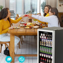 Refrigerador Mini Con Puerta De Vidrio 126 Latas Oficina Bar
