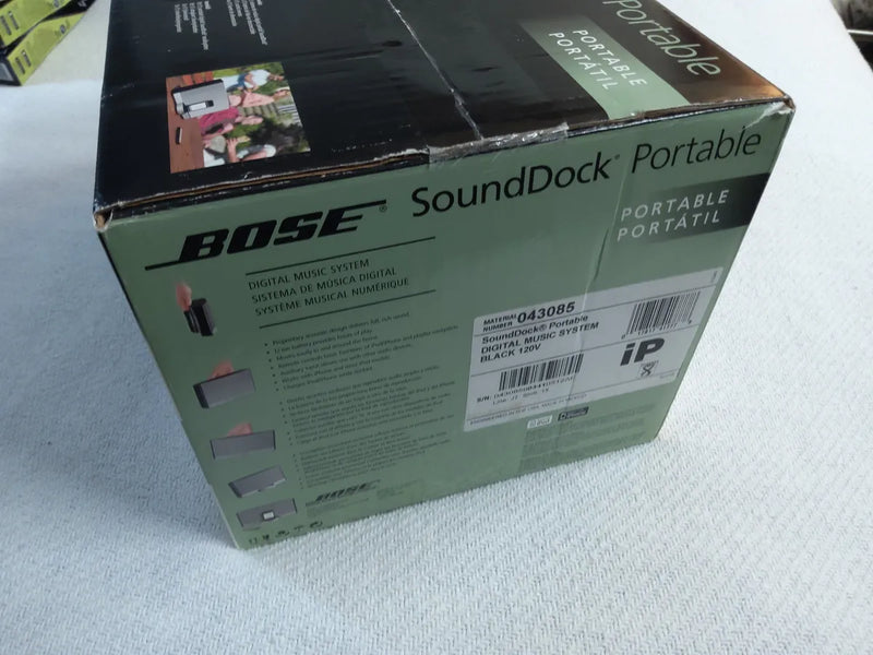 Parlante Bose Sounddock Portable - Gloss Black Plateado,negro