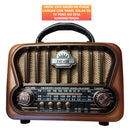 Radio Multibandas Retro Solar Excelente Sonido Y Sintonia Café