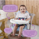 Silla elevadora de alimentación Peanuts de 6 a 15 kg, color rosa Bb108