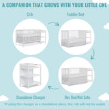 Cuna Convertible Y Cambiador Blanco Desmontable Jpma 1 Pulga