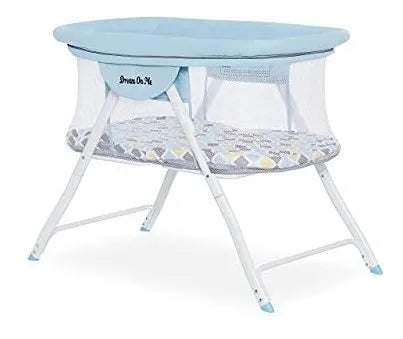 Sueño En Mí Amapola Viajeros Cuna Portátil En Brown Y Azul.