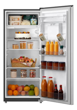 Nevera Low Frost 187 Litros Una Puerta Plateada Midea