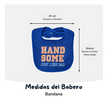 Baberos Para Bebes Impermeable Toalla 100% Algodon Pack 5pcs Handosm