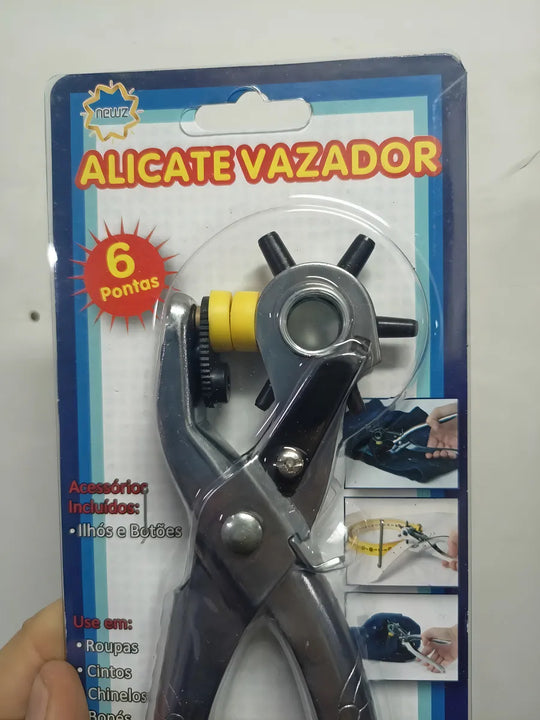 Alicate Perforador Saca Bocado Remache Cuero Ojal Multiuso