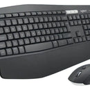Kit de teclado y mouse inalámbrico Logitech MK850 Español Latinoamérica de color negro