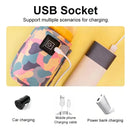 Calentador De Biberon Portátil Usb Para Vehículo/coche Rosa Rosa Pálido