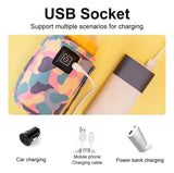 Calentador De Biberon Portátil Usb Para Vehículo/coche Rosa Rosa Pálido
