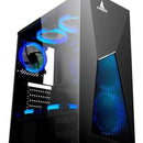 Case Atx Gamer Iceberg Turbo Z8 Con 5 Ventiladores Led Azul