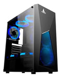Case Atx Gamer Iceberg Turbo Z8 Con 5 Ventiladores Led Azul