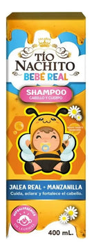 Shampoo Tío Nachito Bebé Real 400 Ml Cuidado, Aclara