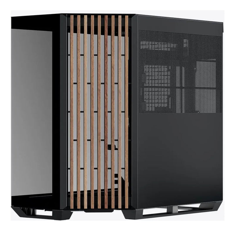 Gabinete Gamer Apnx V1 Negro Wood Maxima Calidad Alta Gama