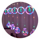 Luces Navideñas Instalación Cortina Guirnaldas Aros Bolas De Multiolor