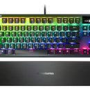 Teclado SteelSeries Apex QWERTY QX2 Red inglés US color negro con luz RGB