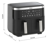 Freidora De Aire Wurden Doble Canasta 8ltrs Nueva Oferta Negro