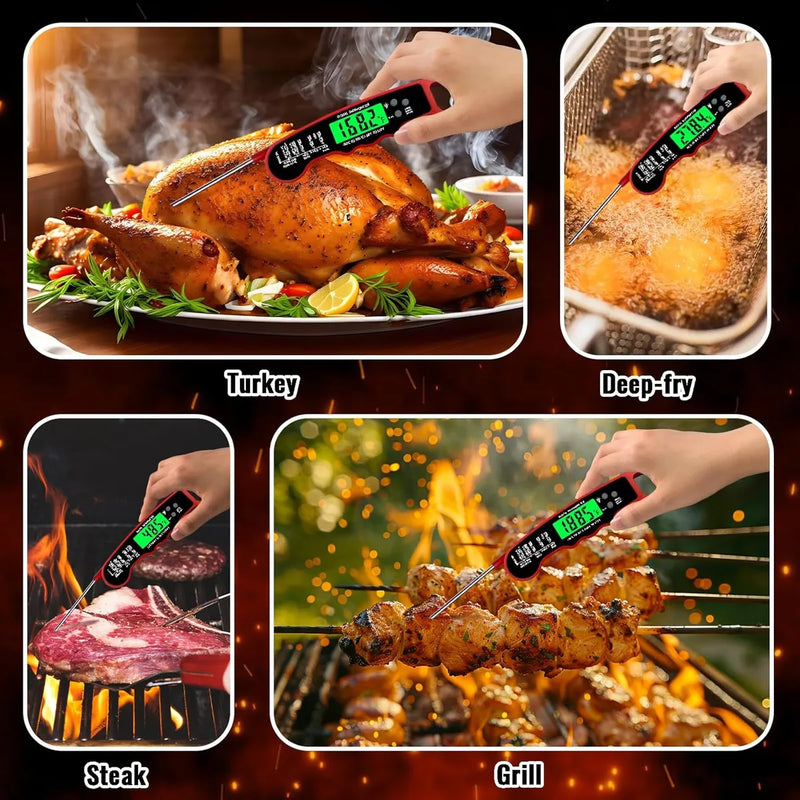 Pawpro Termómetro Digital De Cocina Para Alimentos Negro