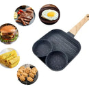 Sartén Antiadherente Multiusos Cocinar Asar Huevo Hamburgues Color Negro