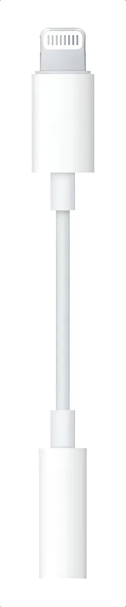 Adaptador Auriculares Para iPhone Lighting A 3.5mm Color Blanco