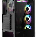 Gabinete Gamer Iceberg Flow D Negro Argb 4 Ventiladores Caja