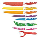 El Set 6 Cuchillos Acero Colores Variados