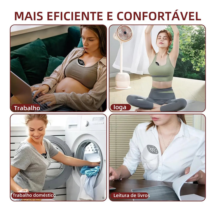 Extractor de leche materna eléctrico portátil, 3 modos, 9 marchas para cada modo Noveve