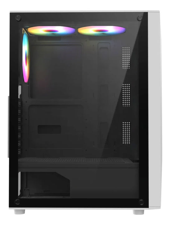 Gabinete Gamer Iceberg Flow D Blanca Argb 4 Ventiladores Blanco