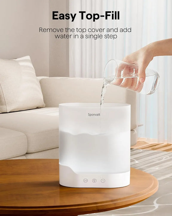 Humidificador Para Bebes Dormitorio Y Hogar De Niebla Fría Blanco