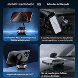 Soporte De Celular Electrico Usb Carro Holders Base Succion Negro