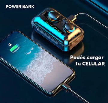 Audifonos Bluetooth F9-5 2022 + Power Bank 2000 Mah