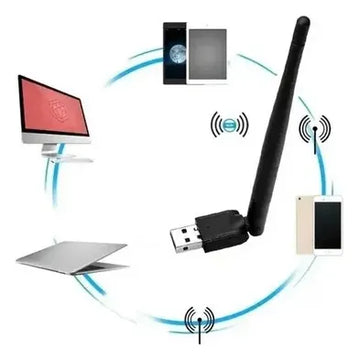 Adaptador Usb 2.0 Inalámbrico-n Lv-uw10 5db Antena Receptor