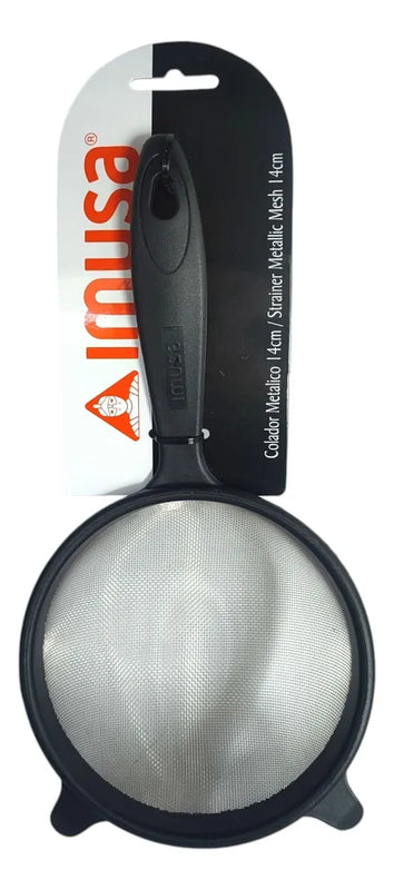 Colador Metalico Imusa 14 Cm Acero Inoxidable Negro
