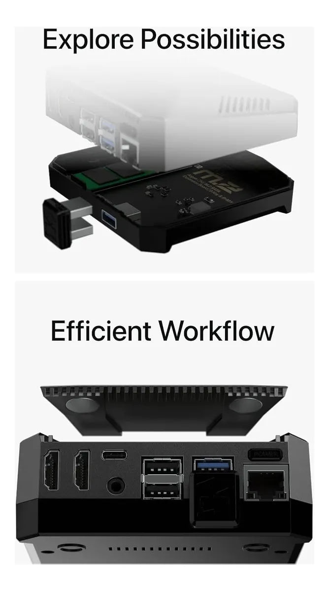 Argon One M.2-case Alumi Para Raspberry Pi 4+placa Expansión