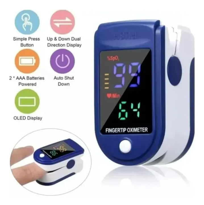 Combo De Oxímetro +tensiómetro Digital Con Voz + Termómetro Blanco