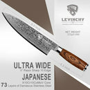 Cuchillo Chef Damasco 8 Profesional Acero Inoxidable Pakka