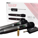 Microfono Pro Dj M62m Doble De Mano Negro