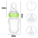 Tetero Biberón Contenedor Botella Cuchara Pitillo Chupo Silicona Grado Alimenticio Puré Compota Leche Jugo Agua Sin Ftalatos 180ml Infantíl Versatil Fácil Manipulación Resistente Alta Temperatura