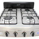 Estufa Sobremesa En Acero Inoxidable Gas Natural 4916 Gris