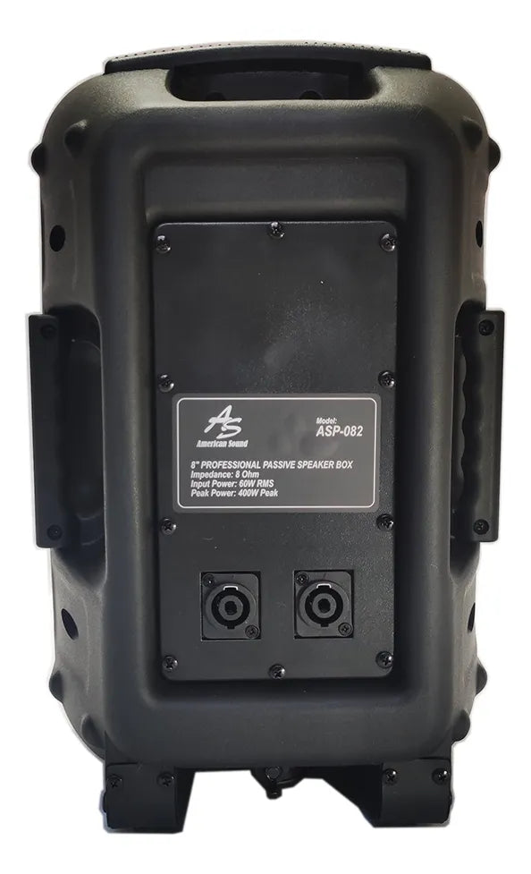 Juego De 2 Parlantes Pasivos 8 Pulgadas 400w Americansound Negro