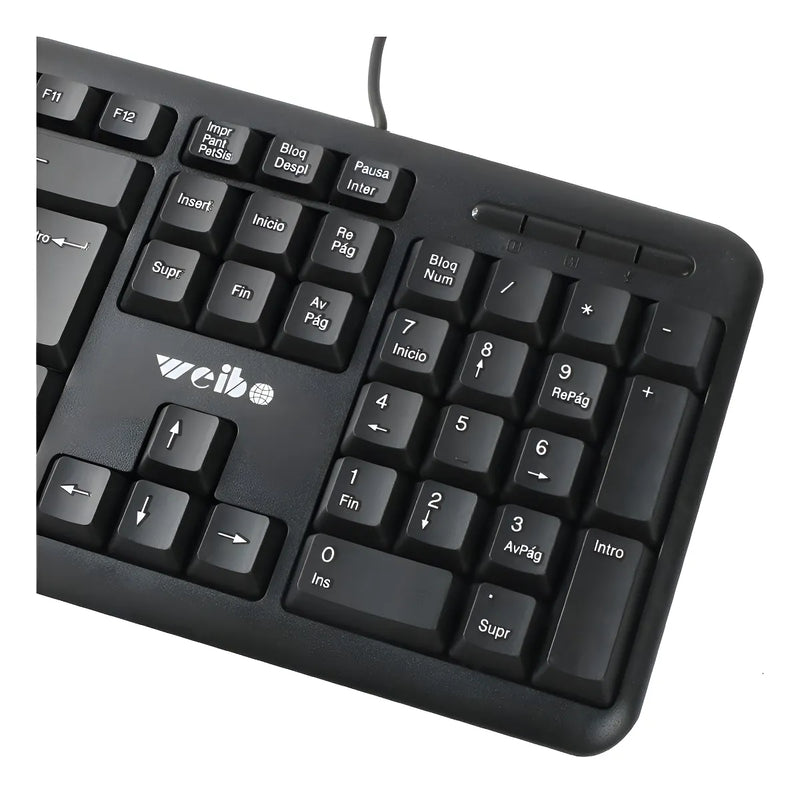 Teclado Alambrico Fc-530 Usb Español Qwerty Resistente Agua
