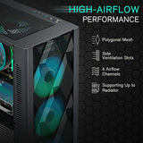 Torre De Pc Musetex Atx Con 6 Ventiladores Argb Pwm Preinsta