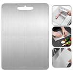 Tabla Para Picar Alimentos Acero Inoxidable Antibacterial Tabla Picar Gris