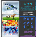 Mini Refrigerador 3.2 Pies Cúbicos 2 Puertas Plateado