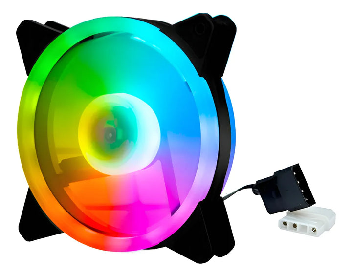 Ventilador Fan Cooler 120mm. Caja Pc Gamer / Luz Led Rainbow