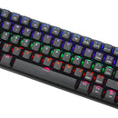 Teclado Gamer T-dagger Arena T-tgk321 Qwerty T-dagger Brown Español Color Negro Con Luz Rainbow