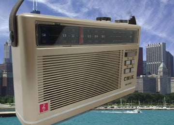 Radio Multibandas Mp3 Portatil Recargable Blue Sonido Claro Dorado